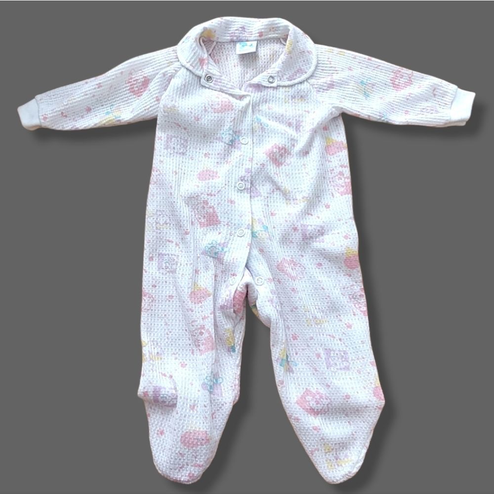 Vintage Terry footie one piece